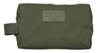 Modern, lightweight and eco-friendly unisex cosmetic bag. Ideal to store your beauty essentials for a weekend away or daily to the gym. It is generously sized, robust and yet flexible enough to store inside a carry on or a weekender. Made of recycled polyester from post-consumer waste. Dark forest green