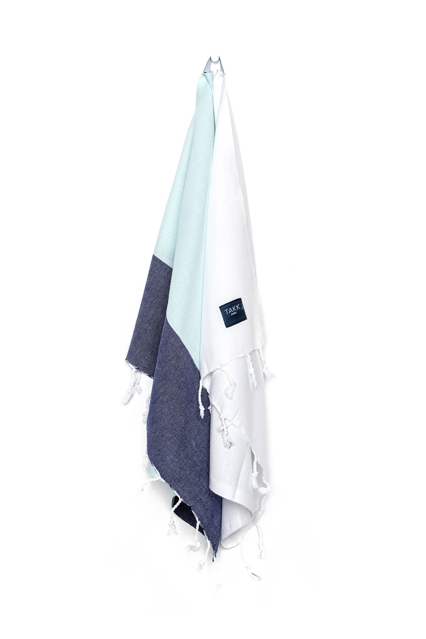 Luxurious hand towel. Perfect for everyday use and makes a stylish addition to your kitchen and bathroom. Soft, absorbent, light weight, quick drying, aesthetically pleasing, takes up little space. STANDARD 100 by OEKO-TEX®, eco-friendly certification. 100% quality cotton. White, navy, mint